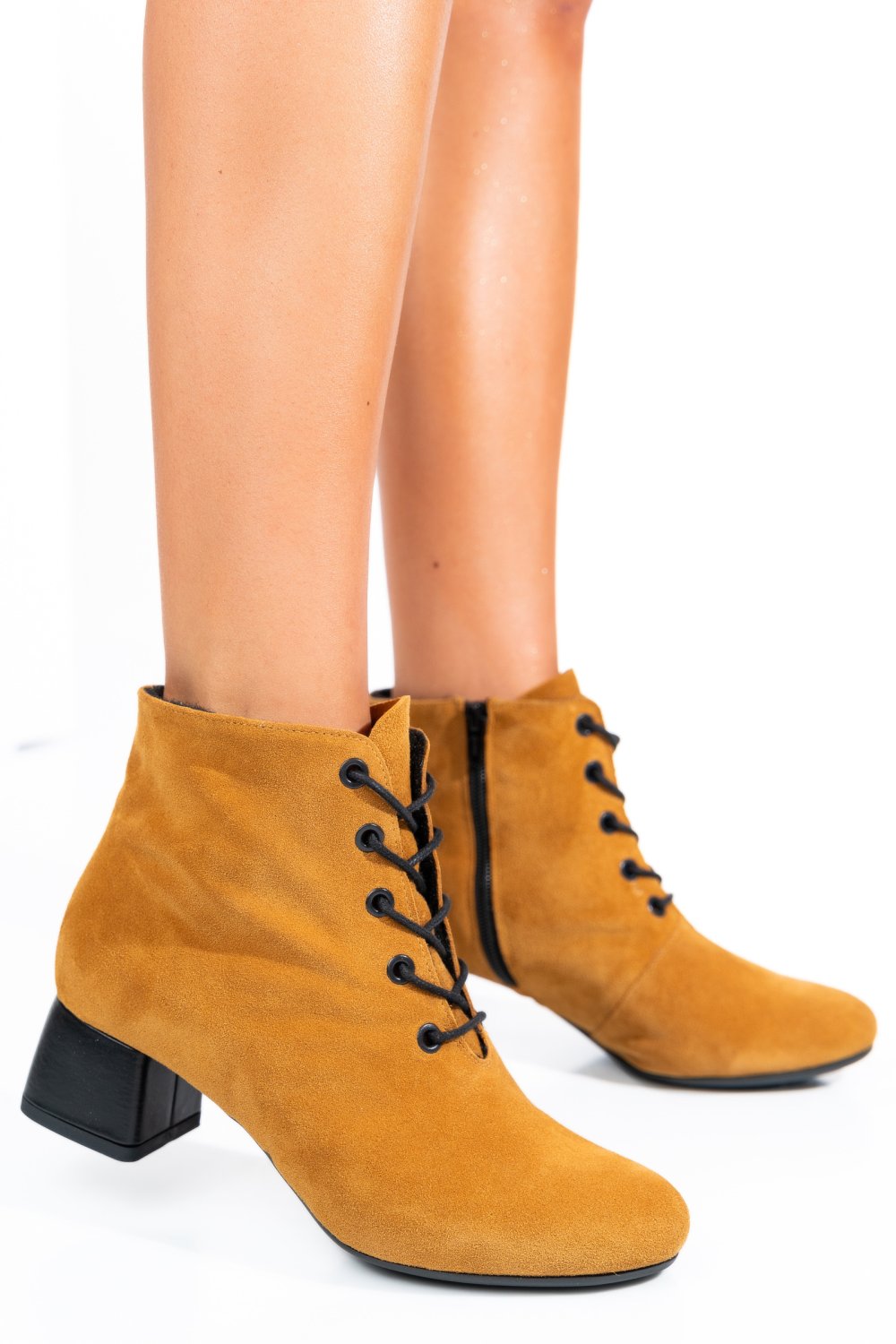 Barna fordított bőr bokacsizma 7s7h80