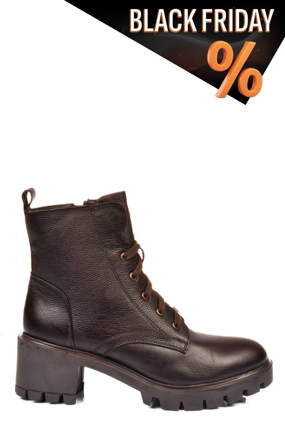 Barna természetes bőr bakancs 1s7h0800