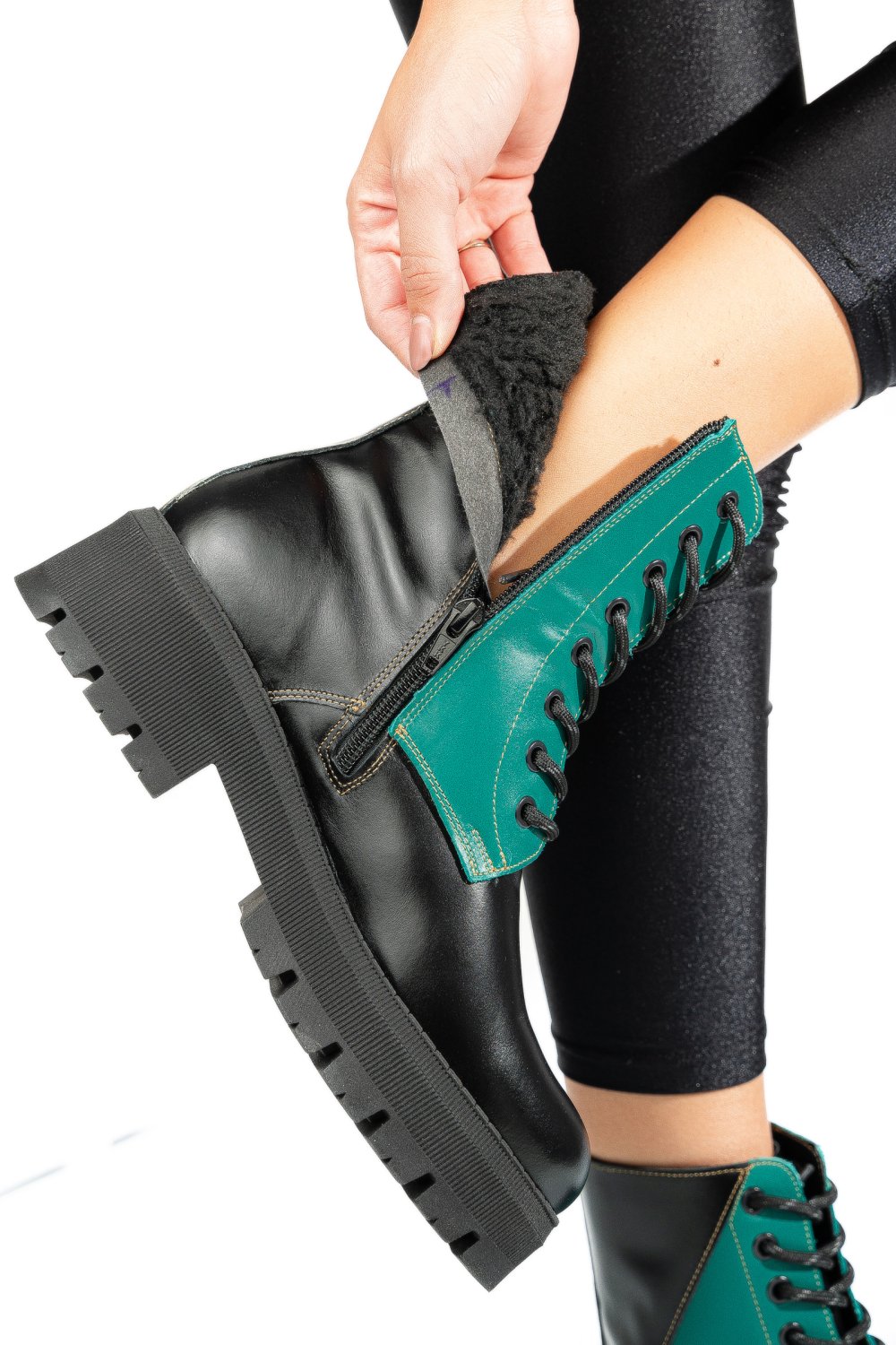 Zöld természetes bőr  1s7h31