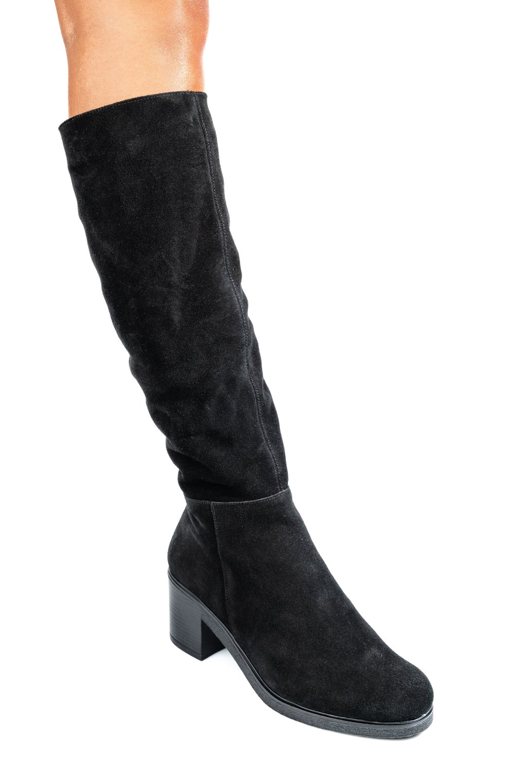 Fekete fordított bőr csizma 8s7h00