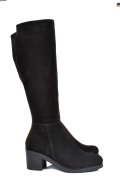 Fekete fordított bőr csizma 8s7h00