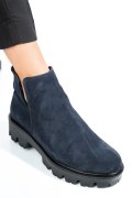 Kék fordított bőr bakancs 0s7h24