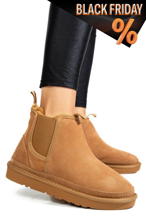 Barna fordított bőr bakancs 1s7h208