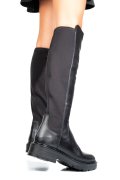 Fekete természetes bőr csizma 1s7h0882