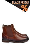 Barna természetes bőr bakancs 2s7h11