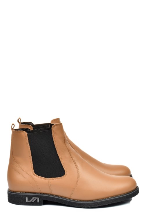 Bézs természetes bőr bakancs 2s7h11