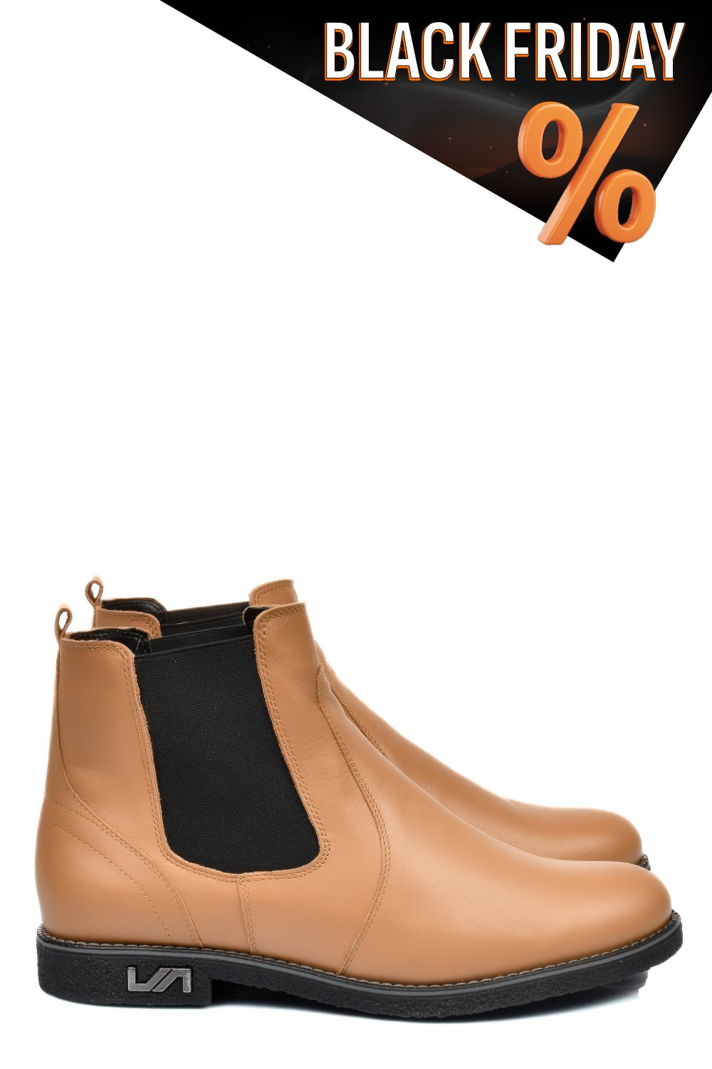 Bézs természetes bőr bakancs 2s7h11