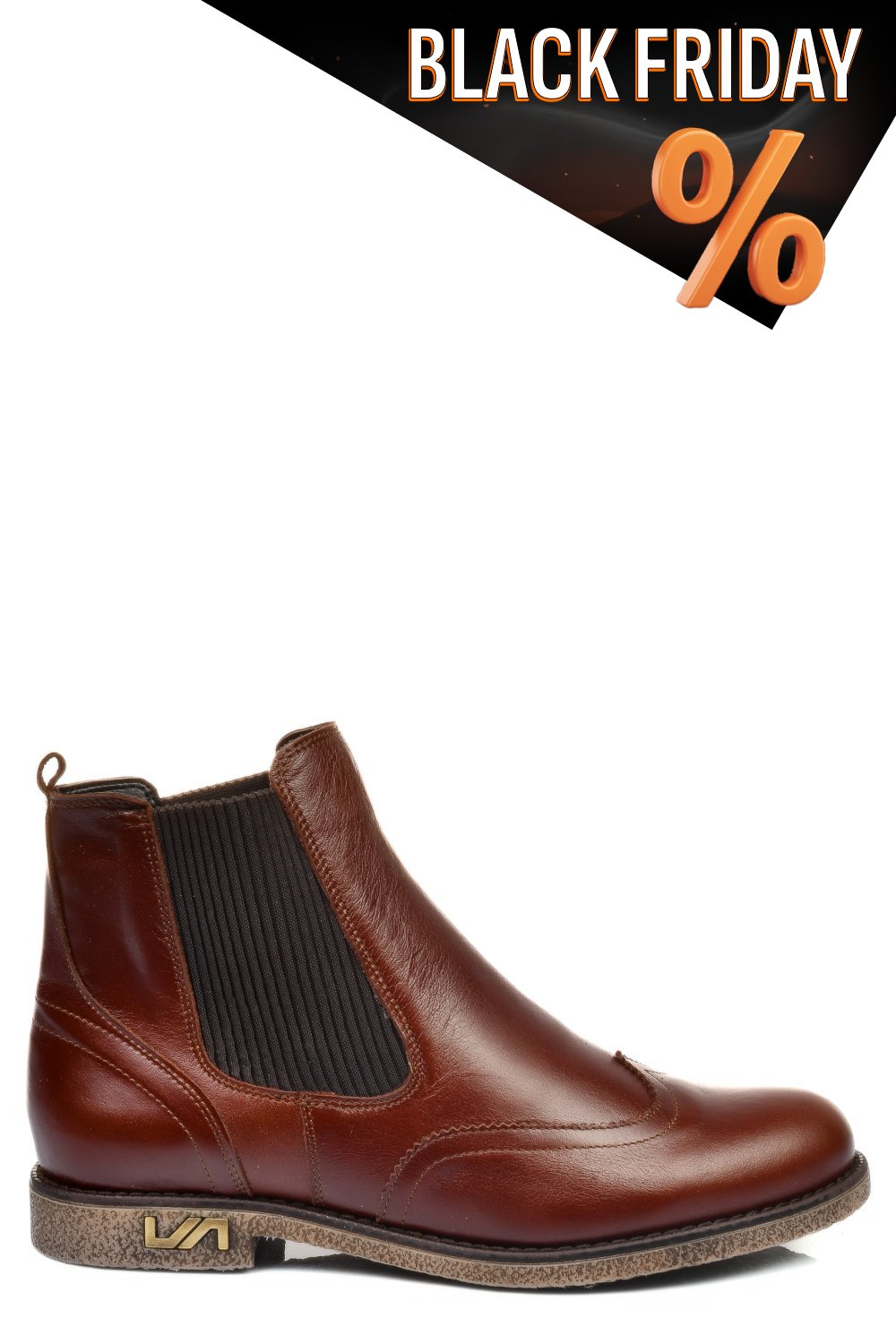 Barna természetes bőr bakancs 2s7h12