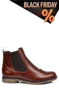 Barna természetes bőr bakancs 2s7h12