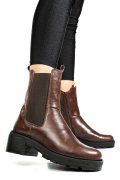 Barna természetes bőr bakancs 2s7h24