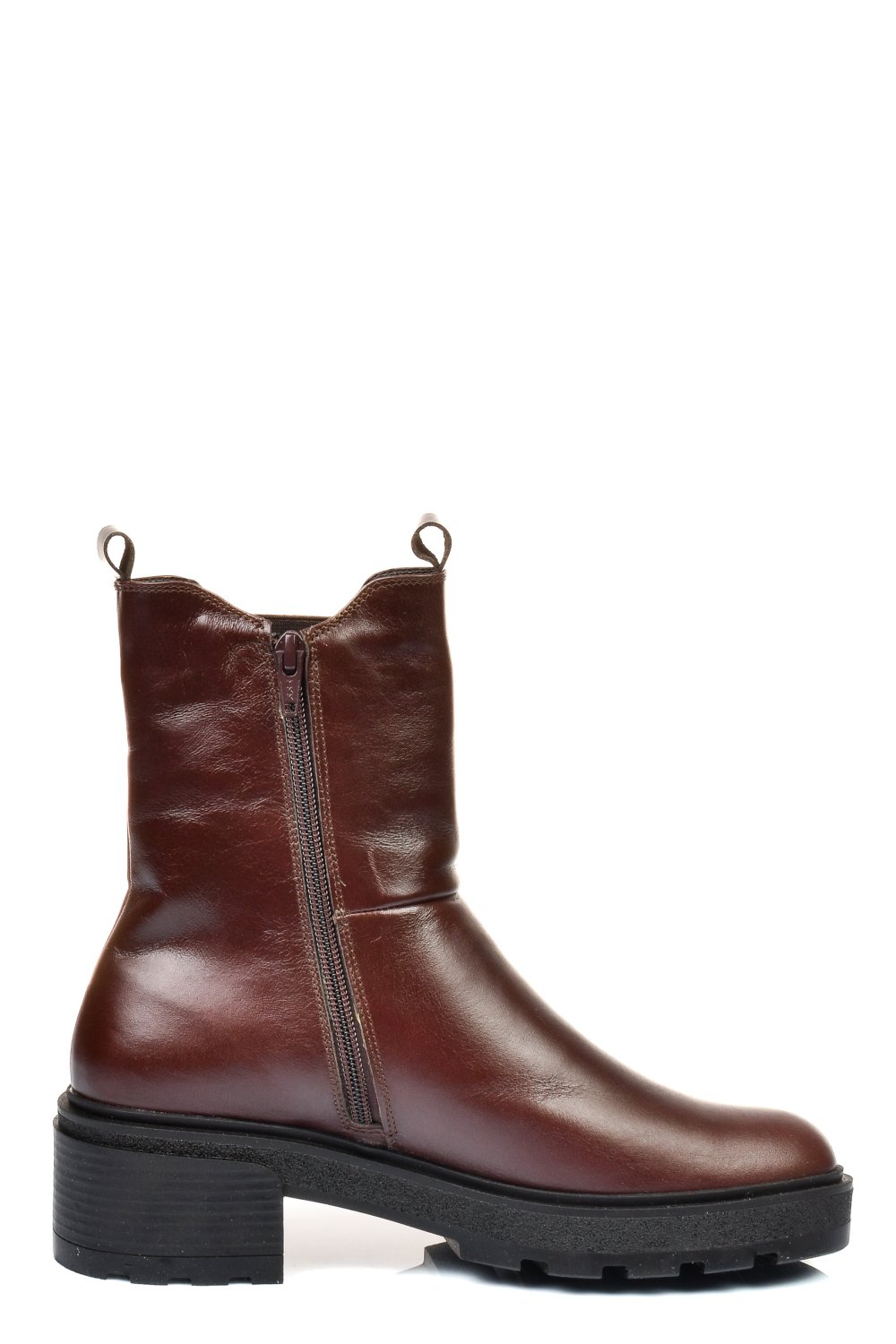 Barna természetes bőr bakancs 2s7h24