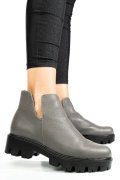 Szürke természetes bőr bakancs 0s7h24