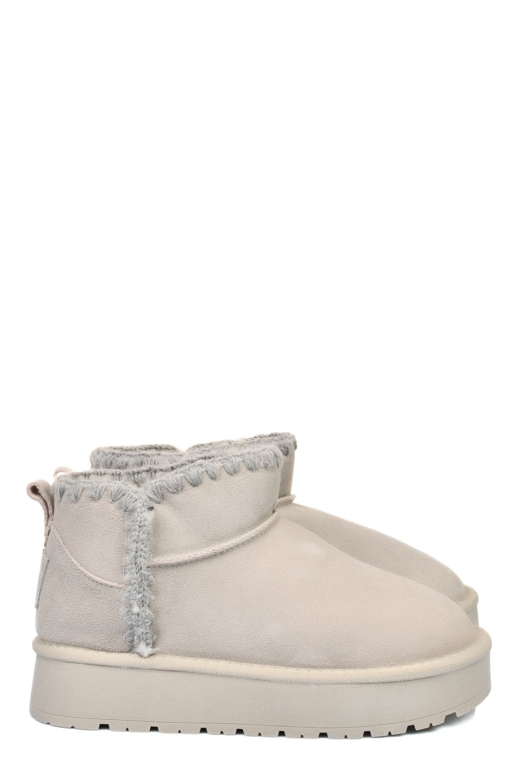 Szürke fordított bőr csizma ss7hcw421p19