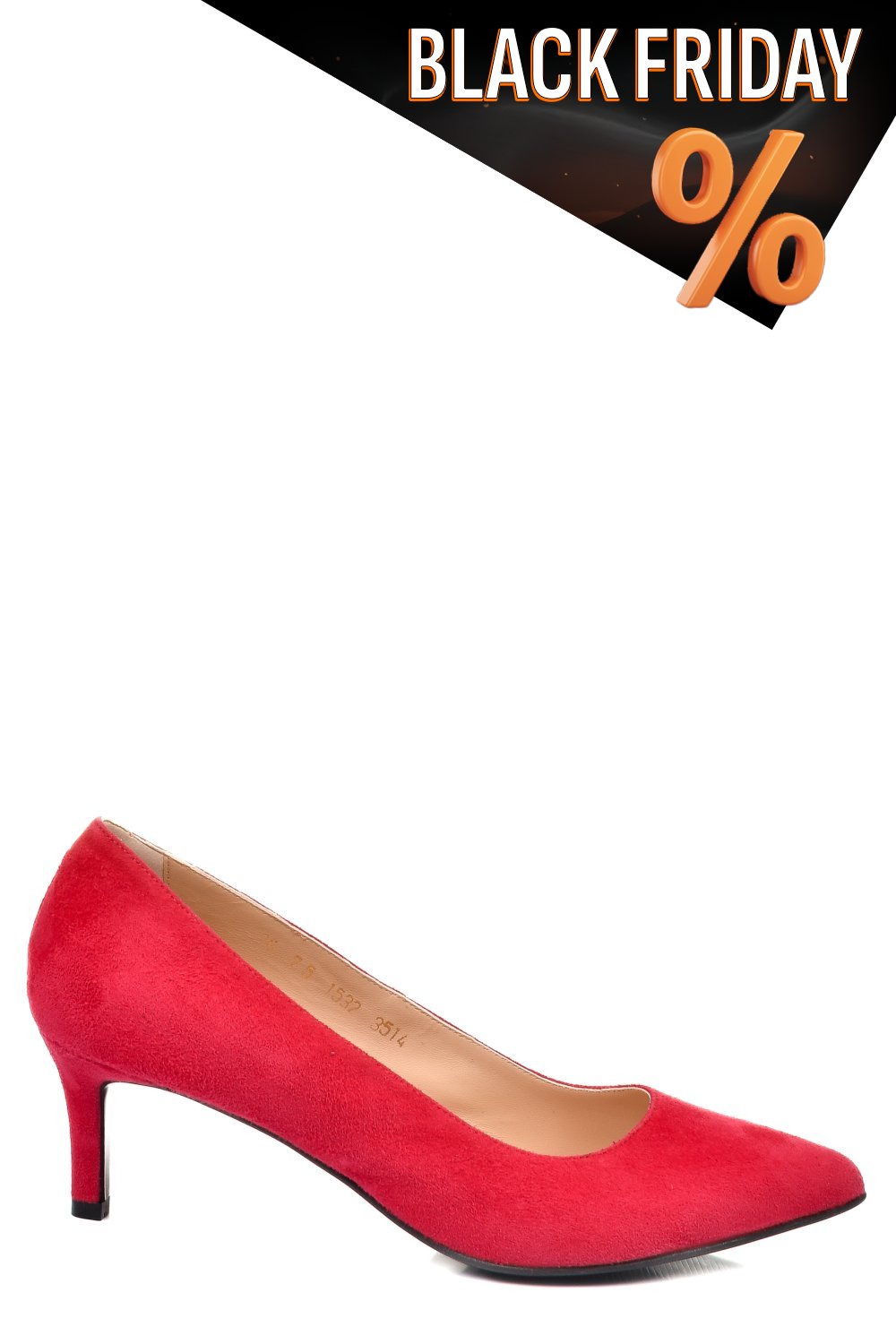 Fukszia fordított bőr magassarkú cipők 3s7h514