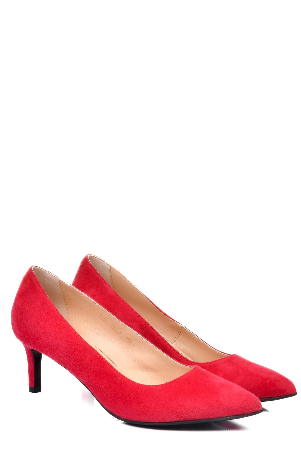 Fukszia fordított bőr magassarkú cipők 3s7h514