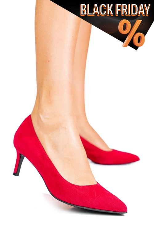 Fukszia fordított bőr magassarkú cipők 3s7h514