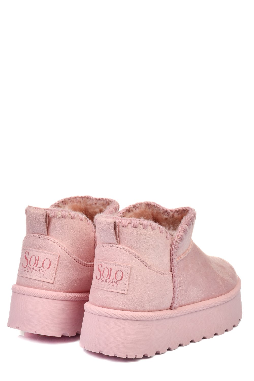 Rózsaszín fordított bőr csizma ss7hcg421p81