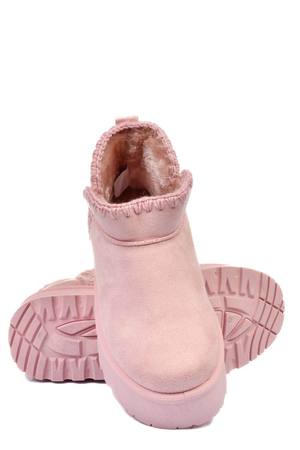 Rózsaszín fordított bőr csizma ss7hcg421p81