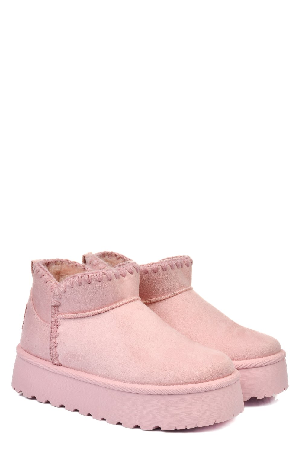 Rózsaszín fordított bőr csizma ss7hcg421p81