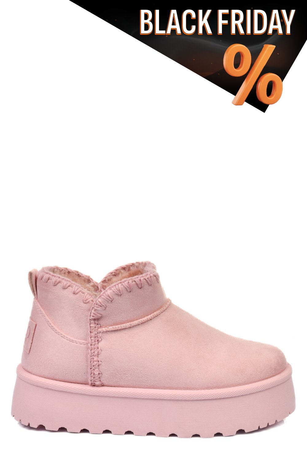 Rózsaszín fordított bőr csizma ss7hcg421p81