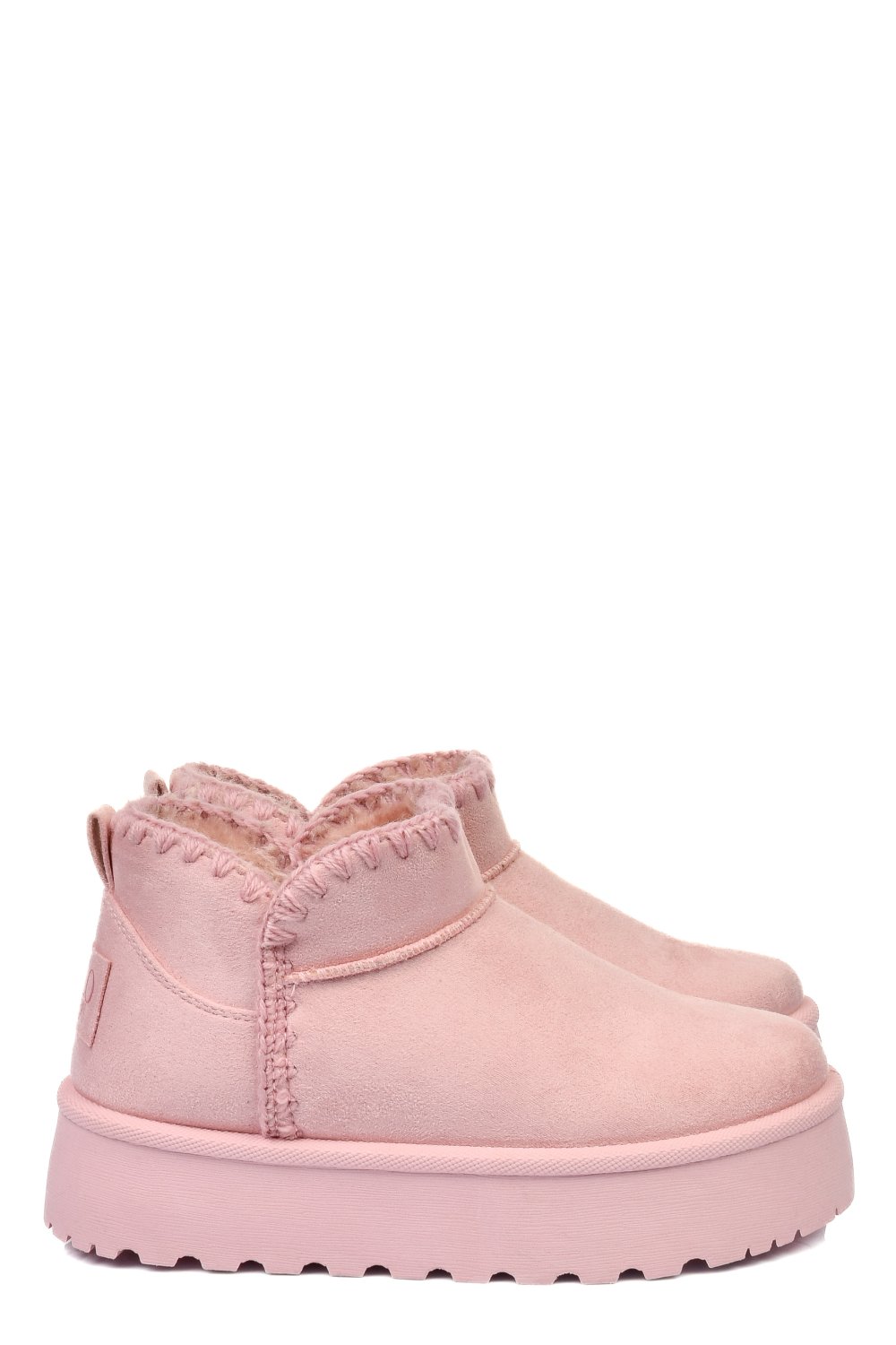 Rózsaszín fordított bőr csizma ss7hcg421p81