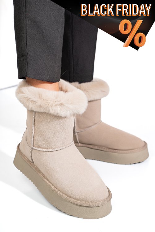 Szürke fordított bőr csizma ss7hcw421p14