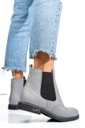 Szürke természetes bőr bakancs 2s7h12