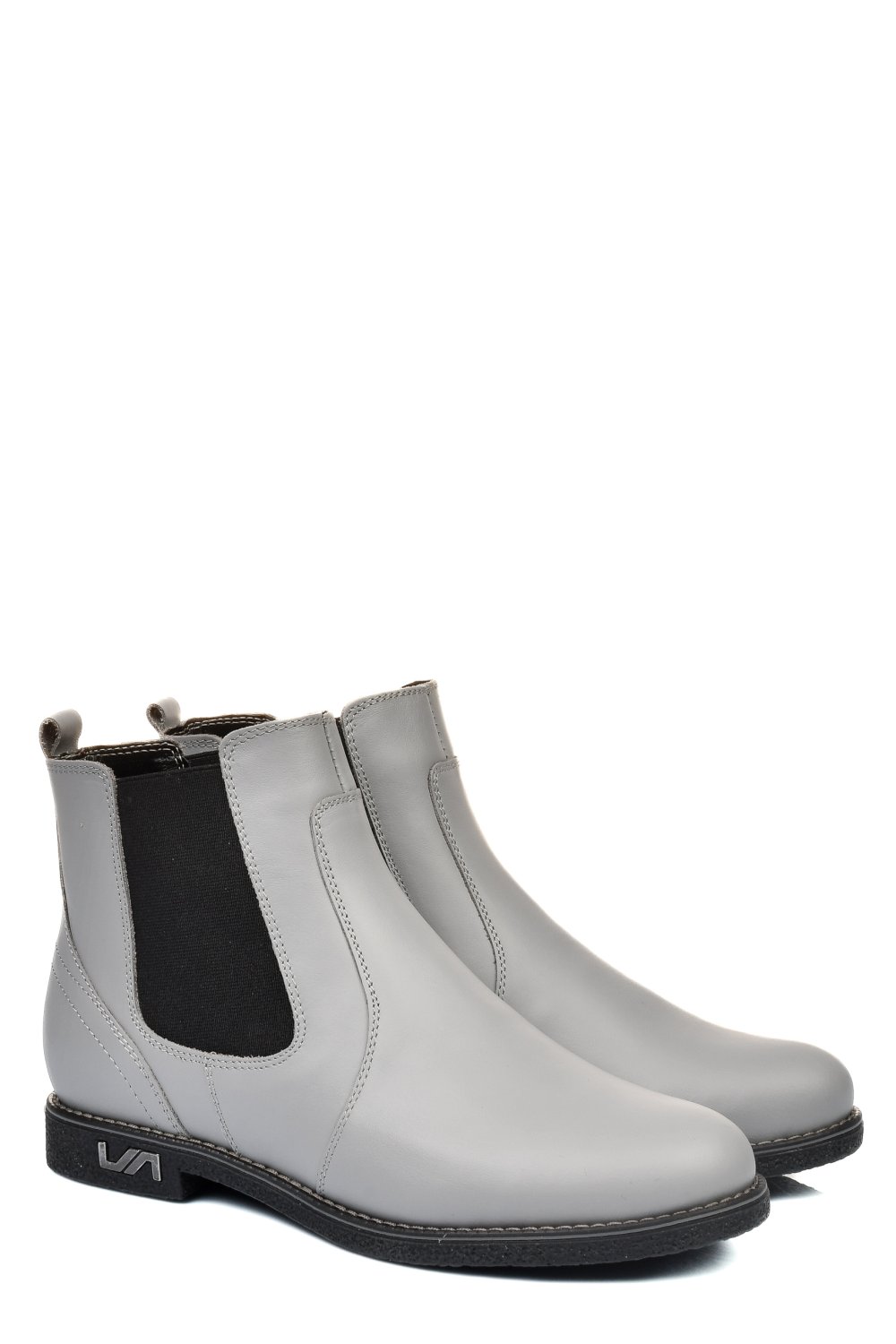 Szürke természetes bőr bakancs 2s7h11