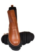 Barna természetes bőr bakancs 2s7h25