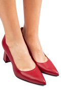 Piros természetes bőr magassarkú cipők 1s7h362