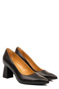 Fekete természetes bőr magassarkú cipők 1s7h362