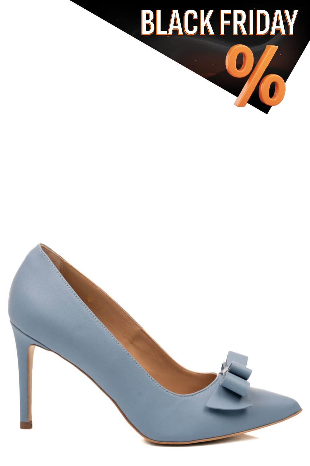 Kék természetes bőr magassarkú cipők 1s7h349