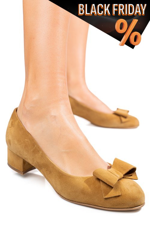 Barna fordított bőr magassarkú cipők 3s7h484