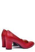 Piros természetes bőr magassarkú cipők 4s7h292