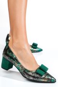 Zöld fordított bőr magassarkú cipők 5s7h505nef