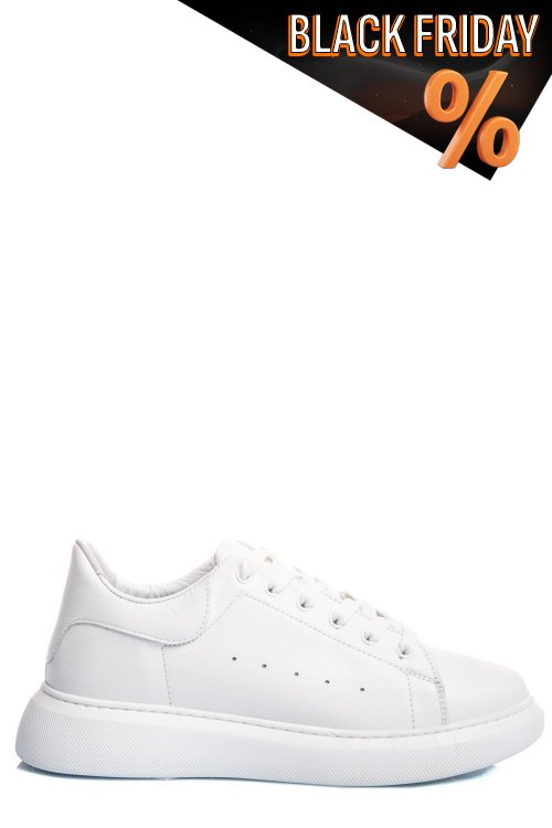 Fehér természetes bőr sport cipők 1s7h000amg