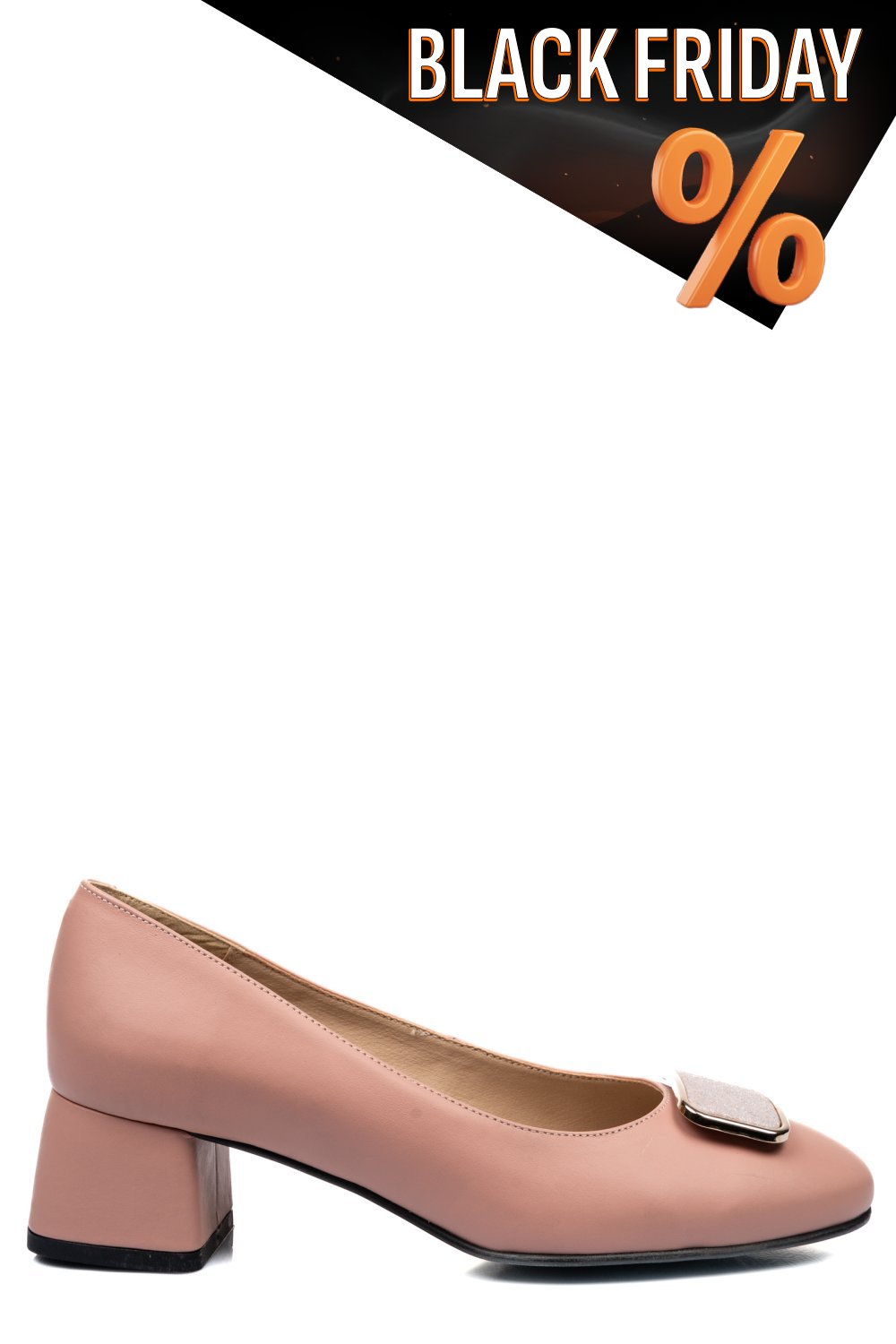 Rózsaszín természetes bőr magassarkú cipők 5s7h544