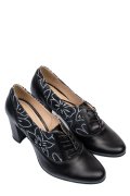 Fekete természetes bőr magassarkú cipők 1s7h715