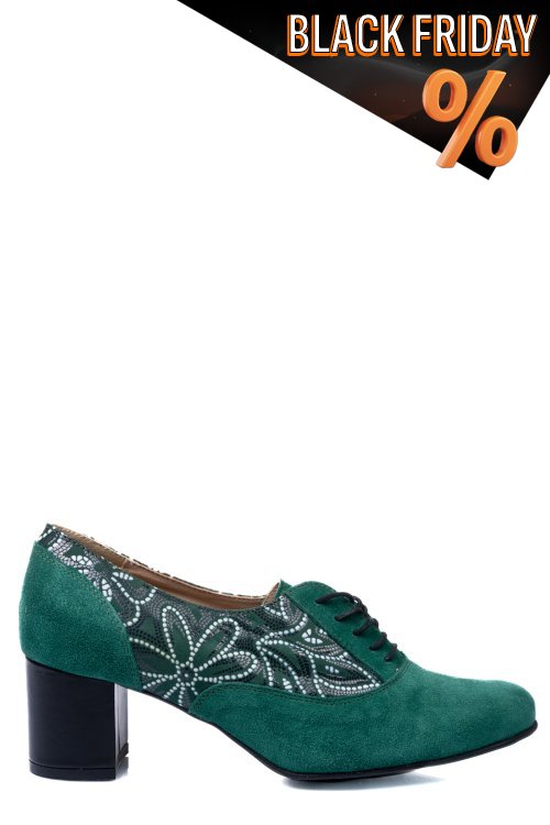 Zöld fordított bőr magassarkú cipők 1s7h515pa