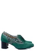 Zöld fordított bőr magassarkú cipők 1s7h515pa