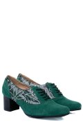 Zöld fordított bőr magassarkú cipők 1s7h515pa
