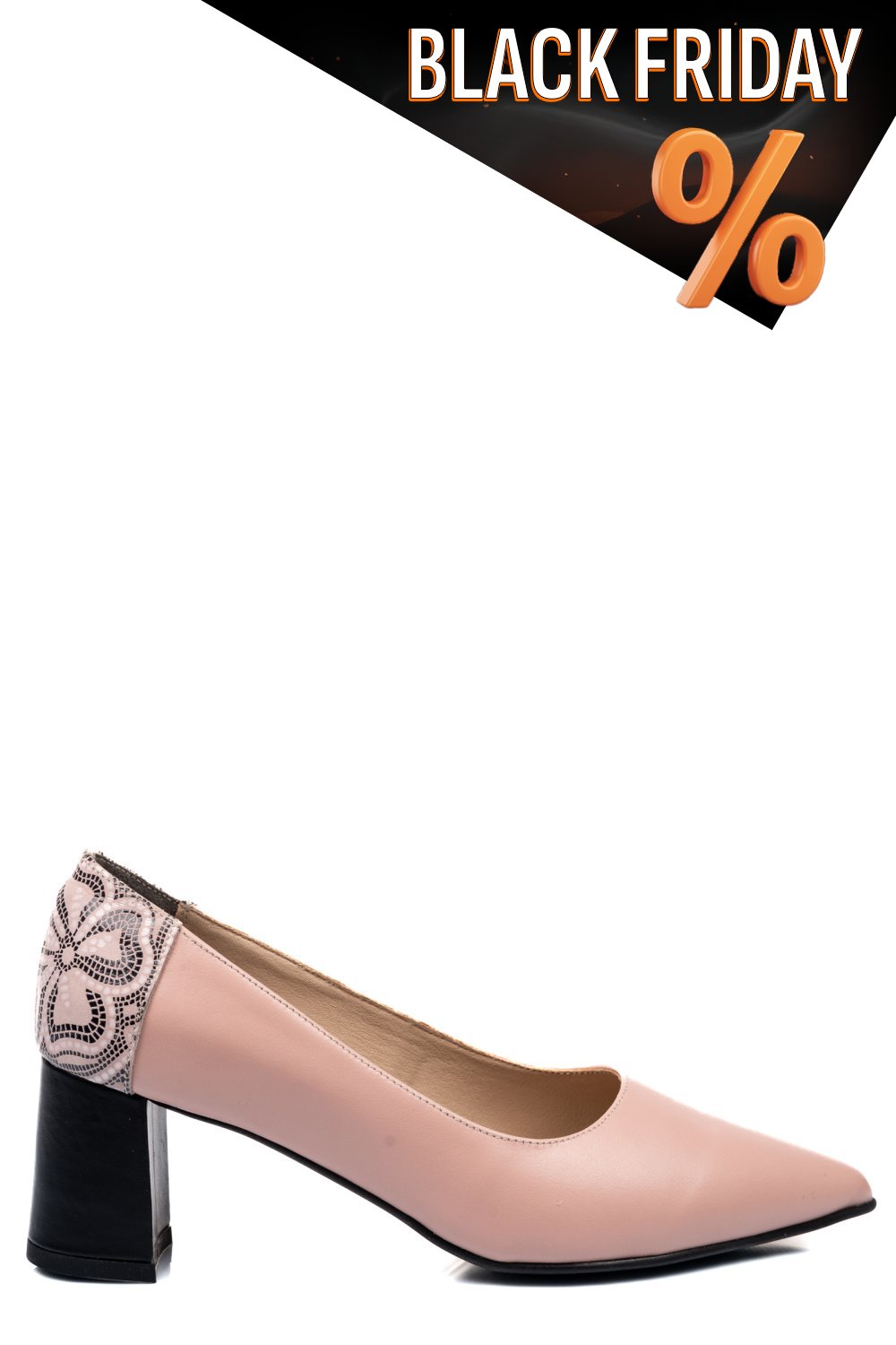 Rózsaszín természetes bőr magassarkú cipők 5s7h602