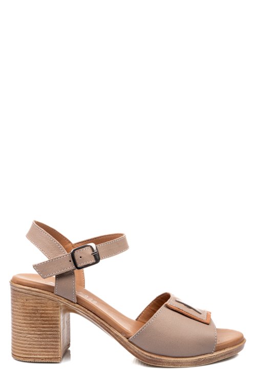 Bézs természetes bőr szandál 0s7h56