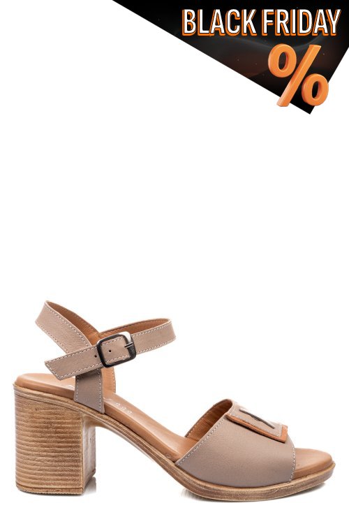 Bézs természetes bőr szandál 0s7h56