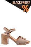 Bézs természetes bőr szandál 0s7h56