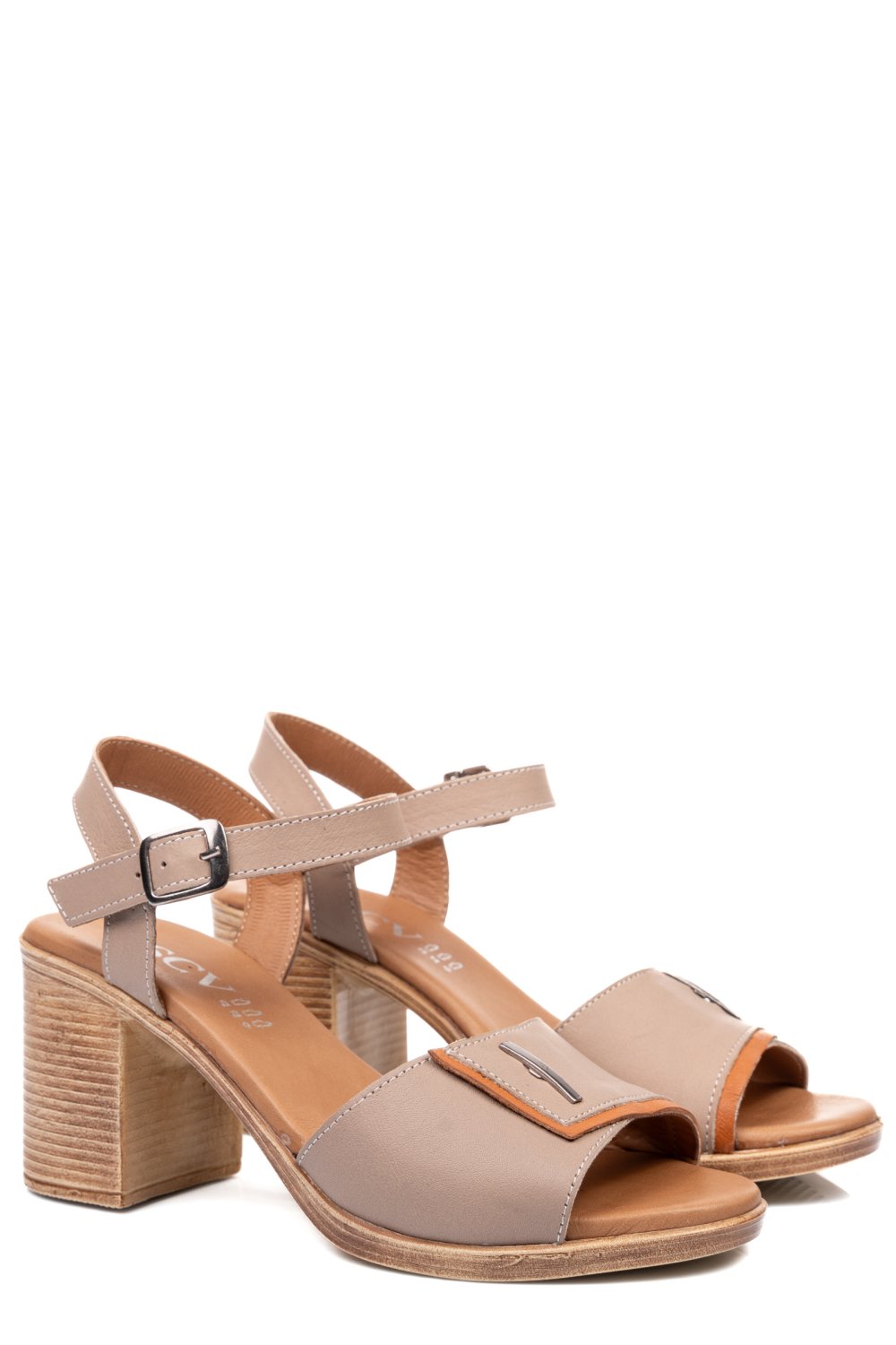 Bézs természetes bőr szandál 0s7h56