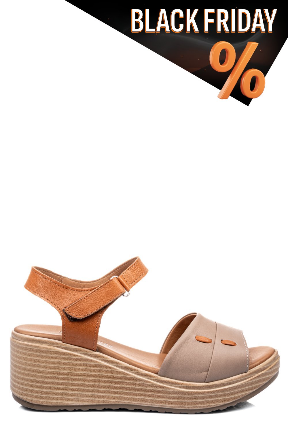 Bézs természetes bőr szandál 1s7h57