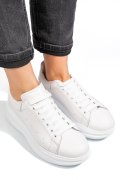 Fehér természetes bőr sport cipők 4s7h421