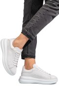 Fehér természetes bőr sport cipők 4s7h421