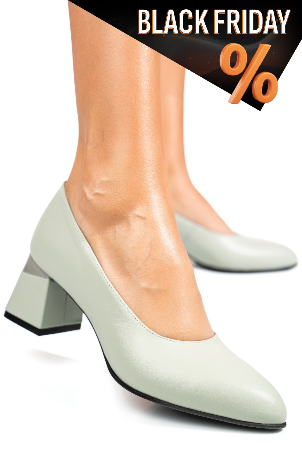 Türkiz természetes bőr magassarkú cipők 5s7h025